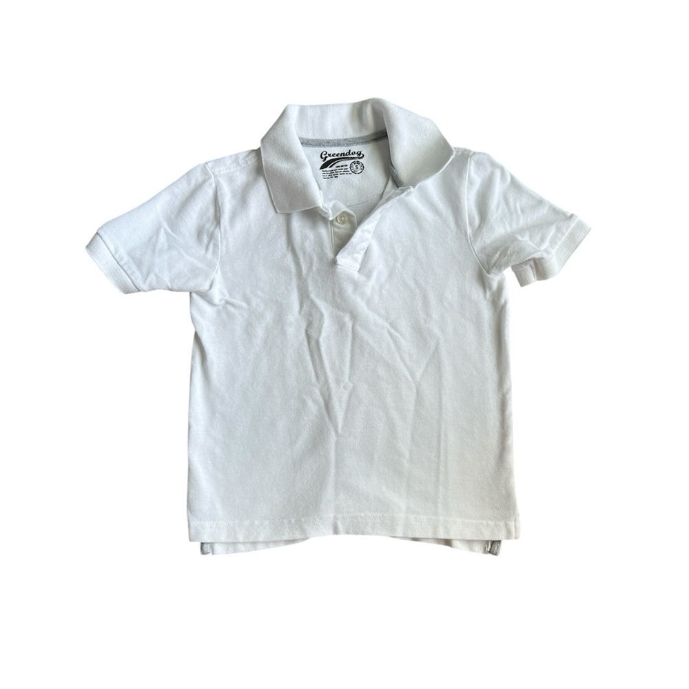 Greendog Kids White Polo Shirt size 5